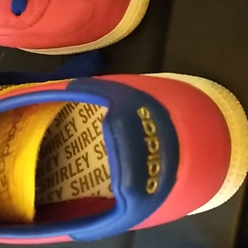 Adidas Spezial Shirley Red Yellow Blue Size 7.5 - Picture 3 of 6